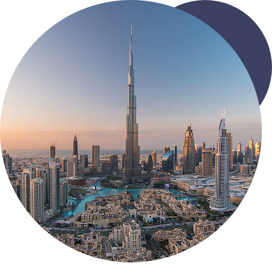 Dubai Skyline with Burj Khalifa